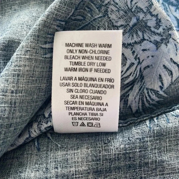 David‎ Taylor Resort Men’s Short Sleeve Shirt Blue Hawaiian Print Size Small - Picture 7 of 7